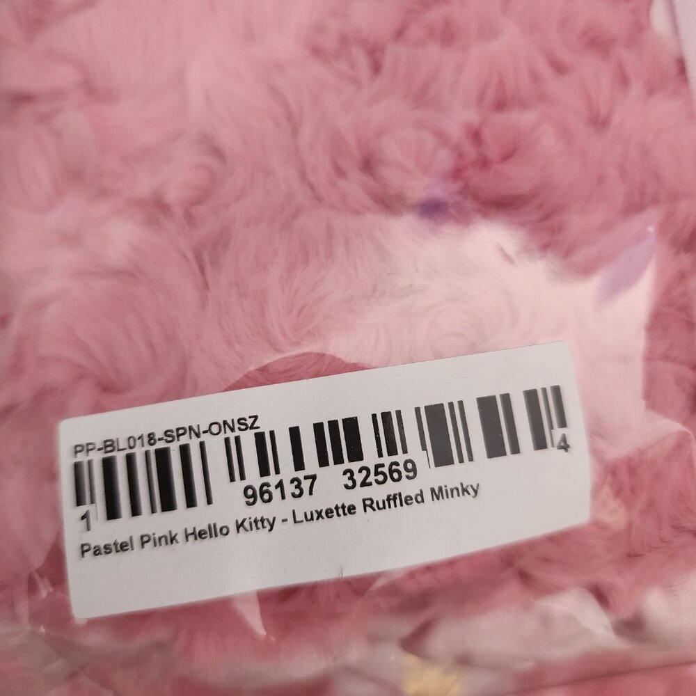 Posh Peanut Pastel Pink Hello Kitty Luxette Ruffled Minky - Picture 6 of 6